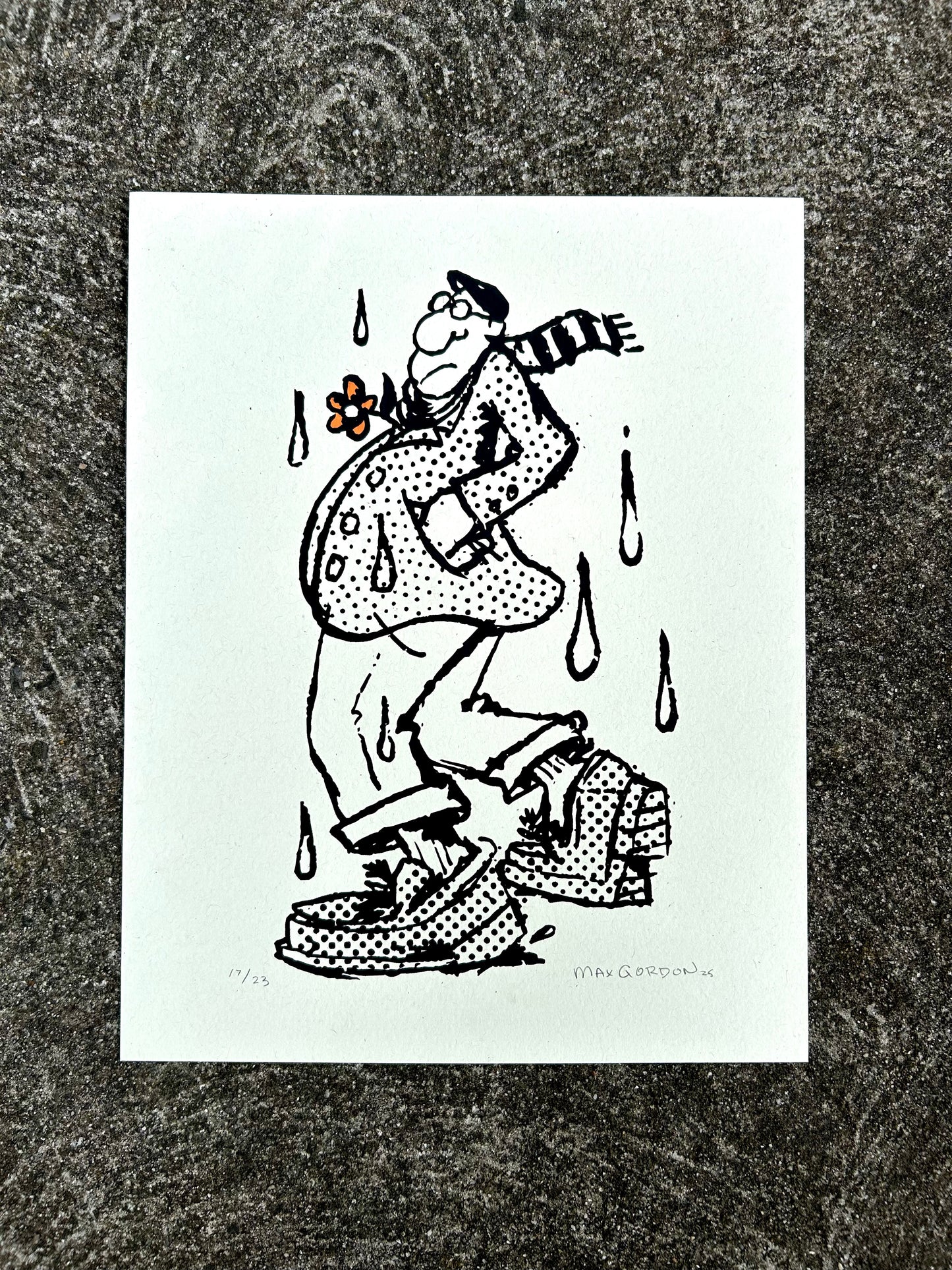 Just a dude - 11x14 Screen Print