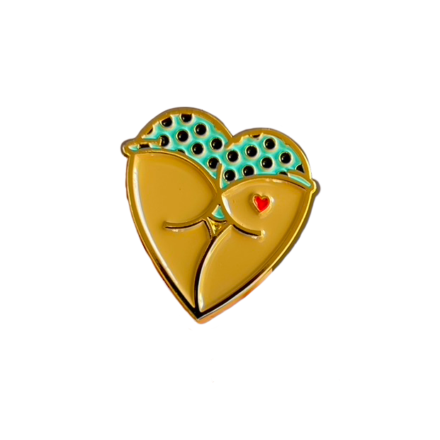 Booty Heart Pin