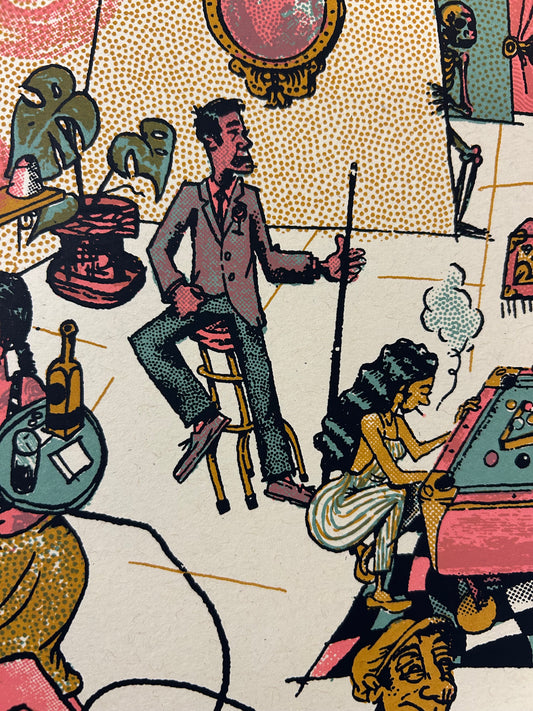 Pool Hall 18x24" Screen Print