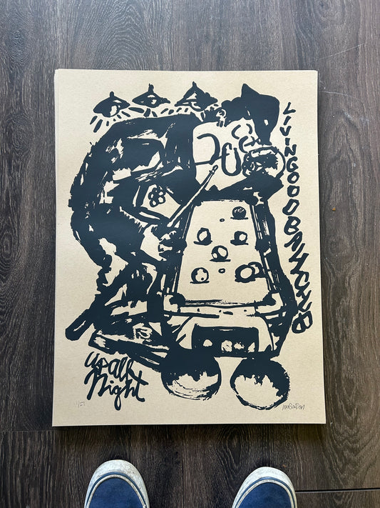 Up All Night - 18x24