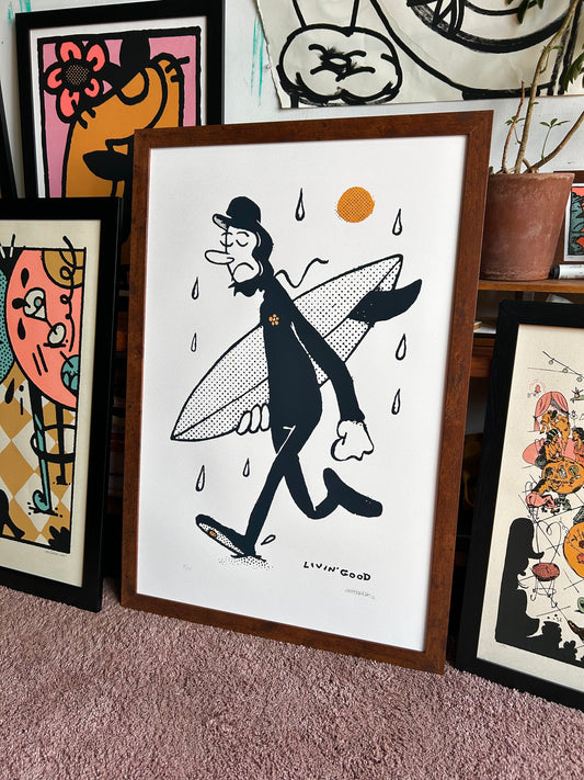 Surfer 24x36 Screen Print