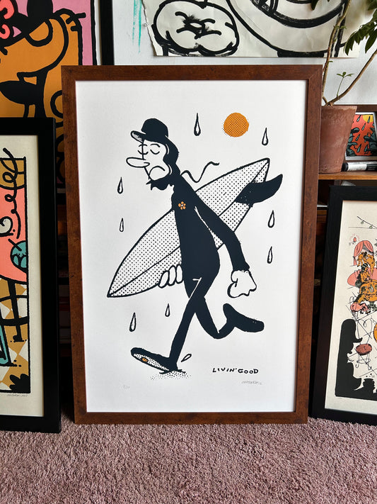 Surfer 24x36 Screen Print