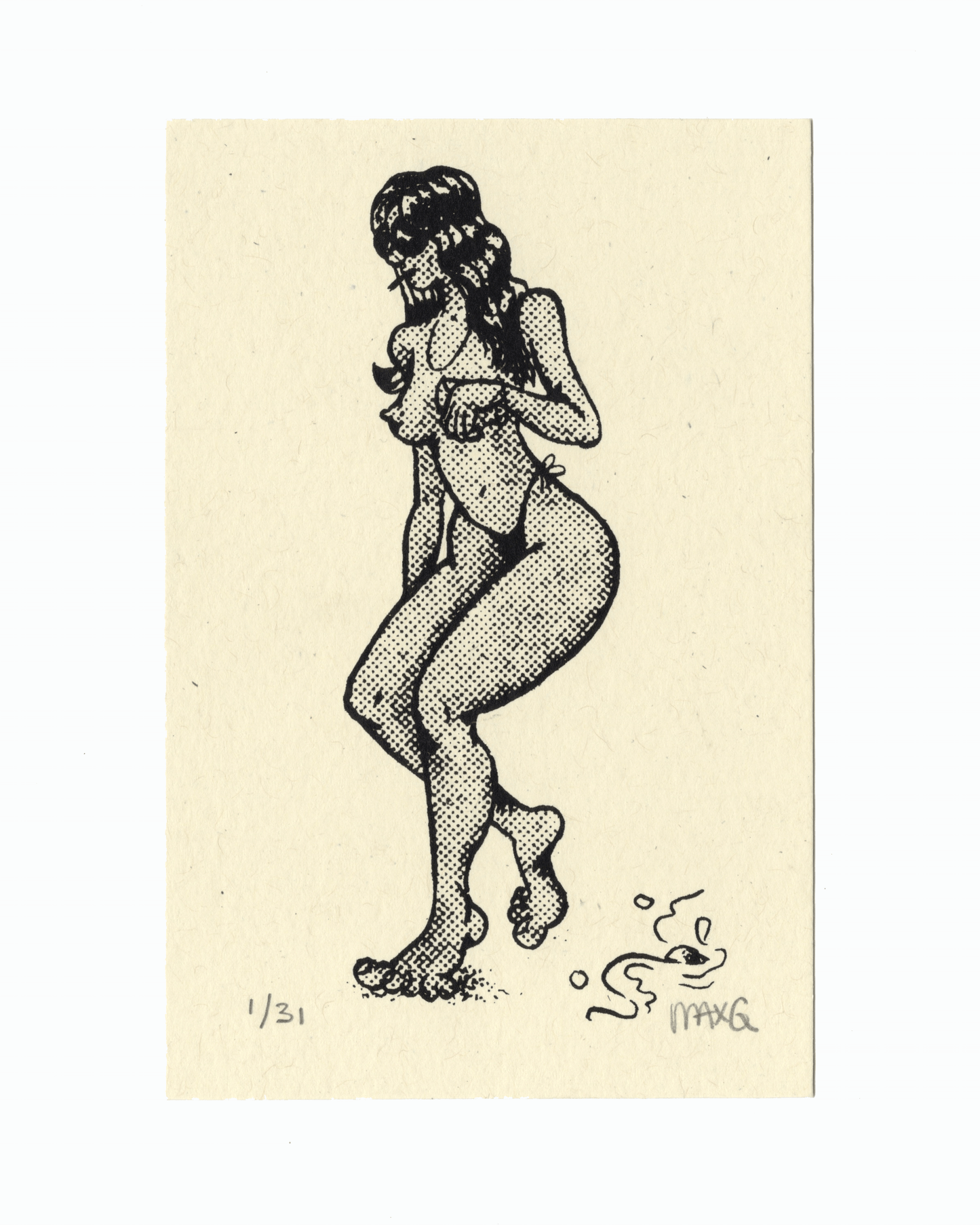 Beach 4x5 Screen Print