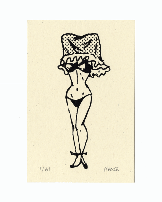 Selfie 4x5 Screen Print