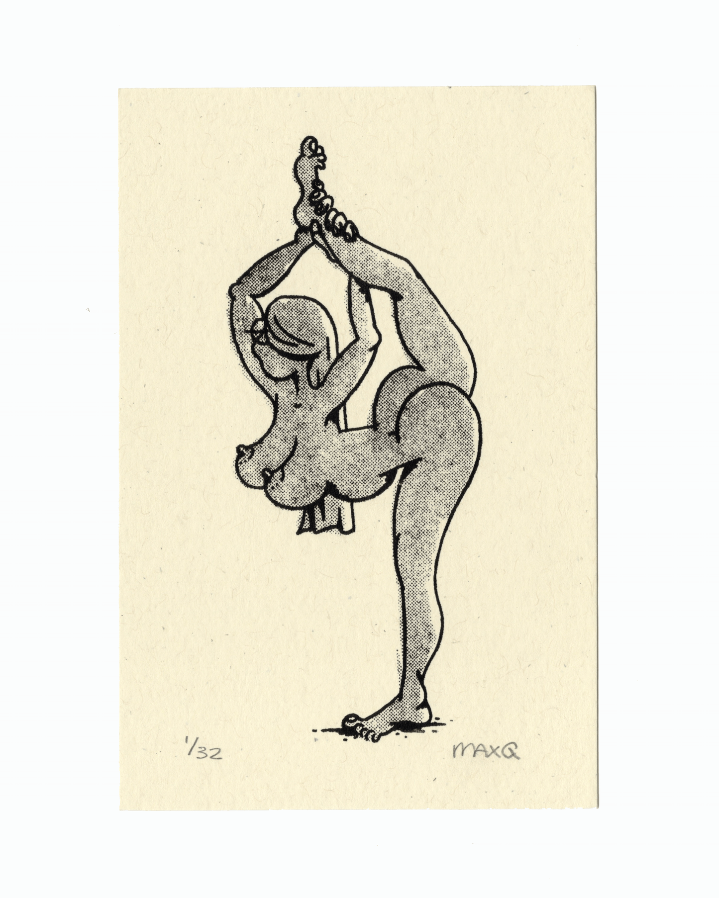 Yoga 4x5 Screen Print