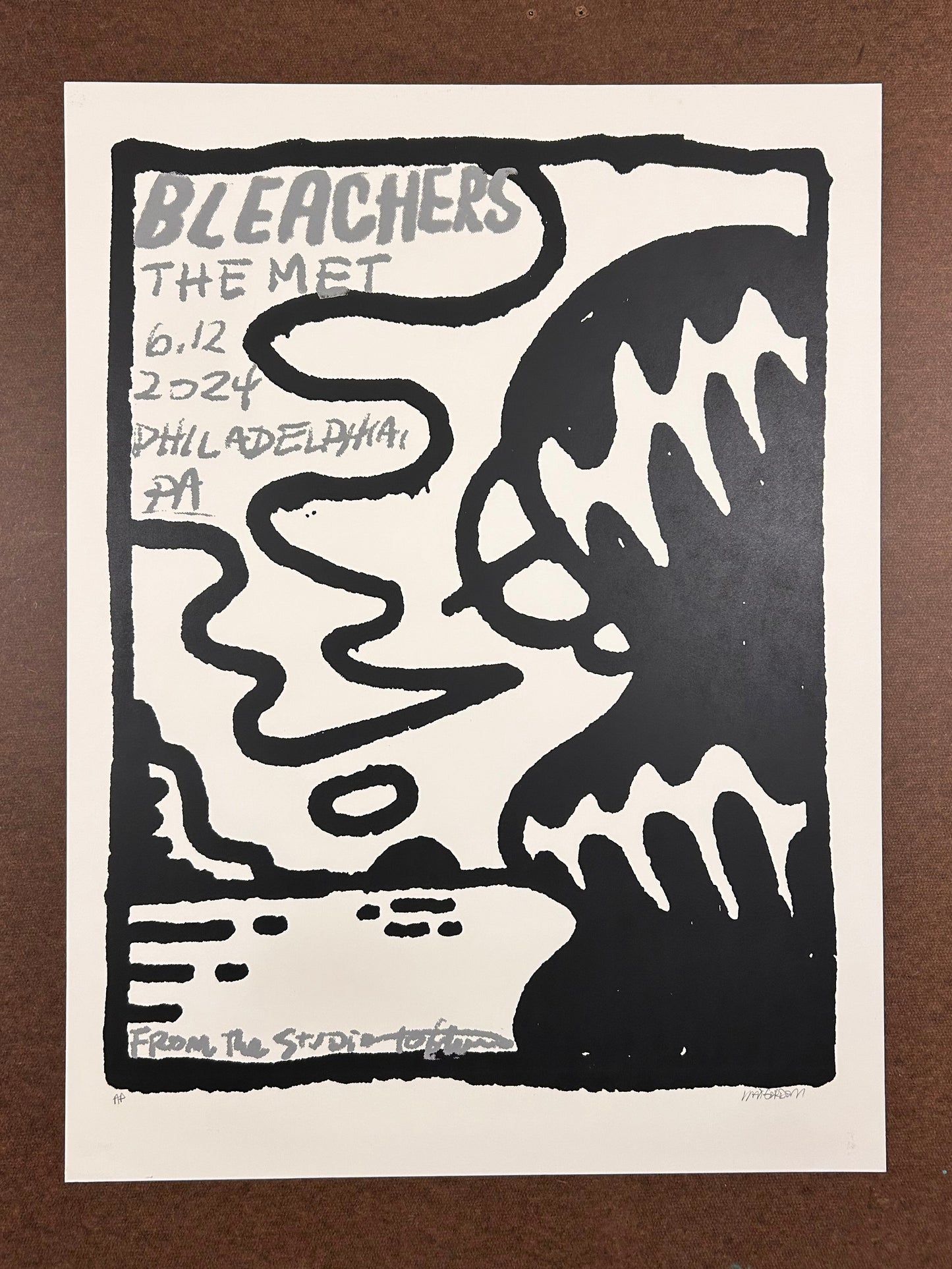 Bleachers Met Philly 18x24 Screen Print