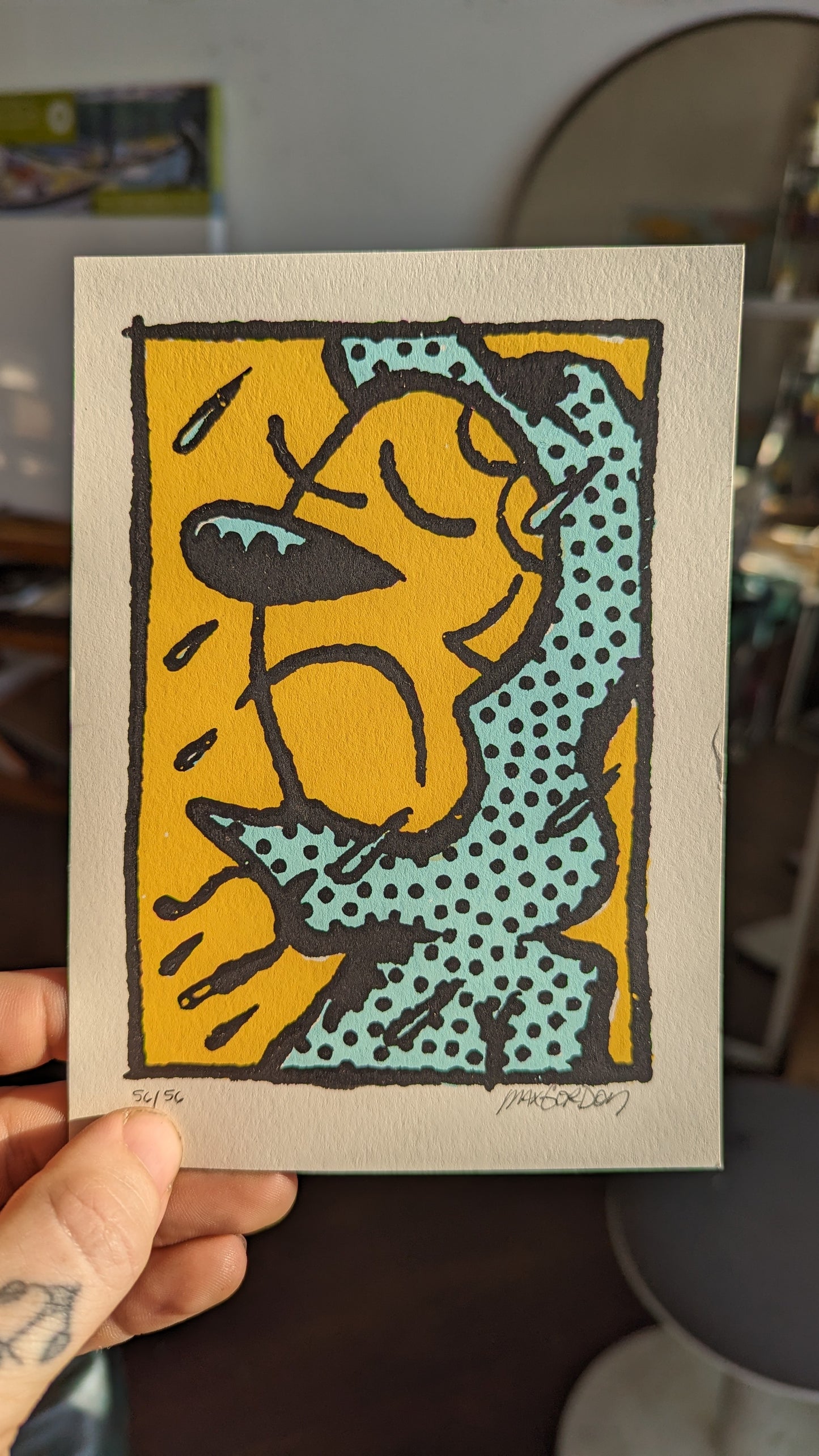 Blue - 5x7 Screen Print