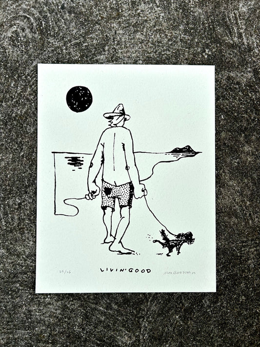 Dog Walkin' - 11x14 Screen Print