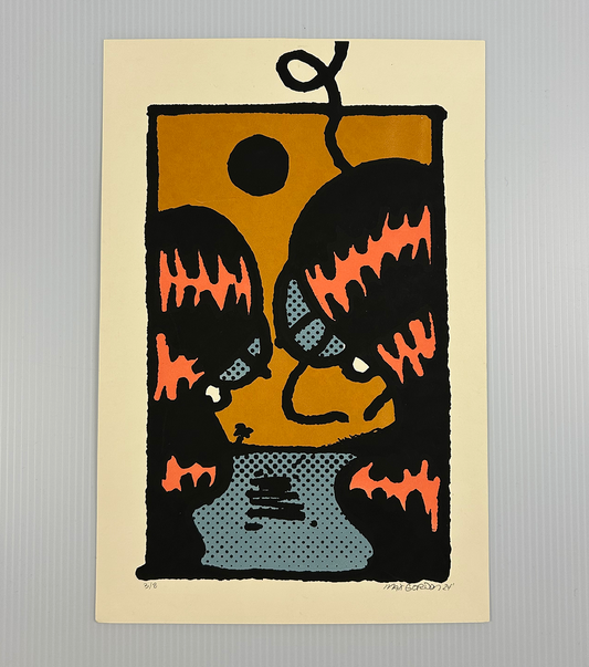 Two Birds - Screen Print - 8x12