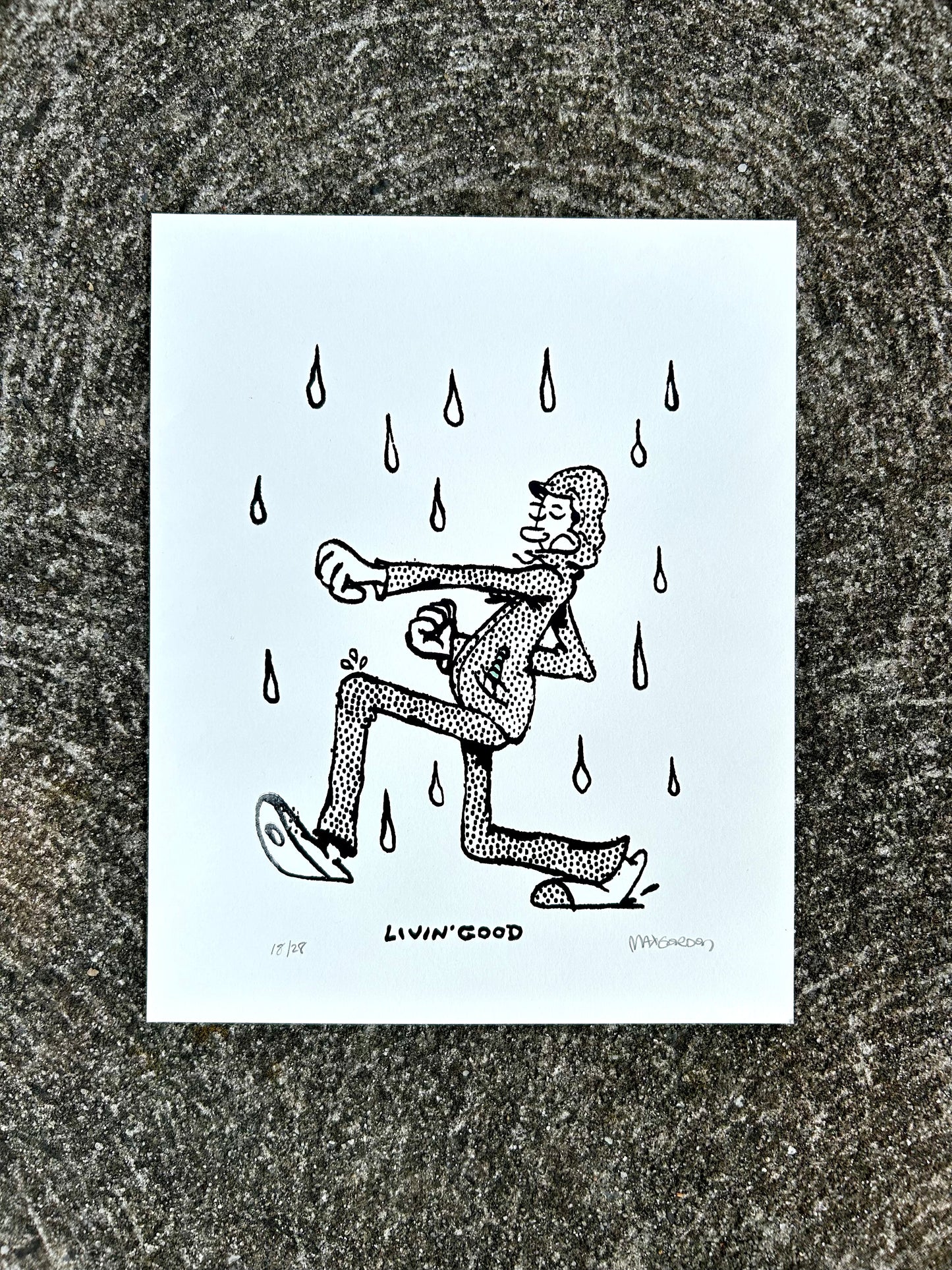 Kick 8x10 - Screen Print