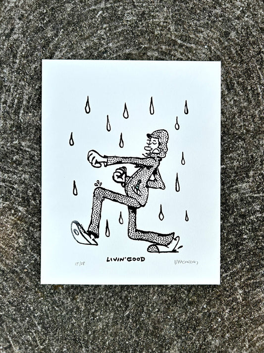 Kick 8x10 - Screen Print