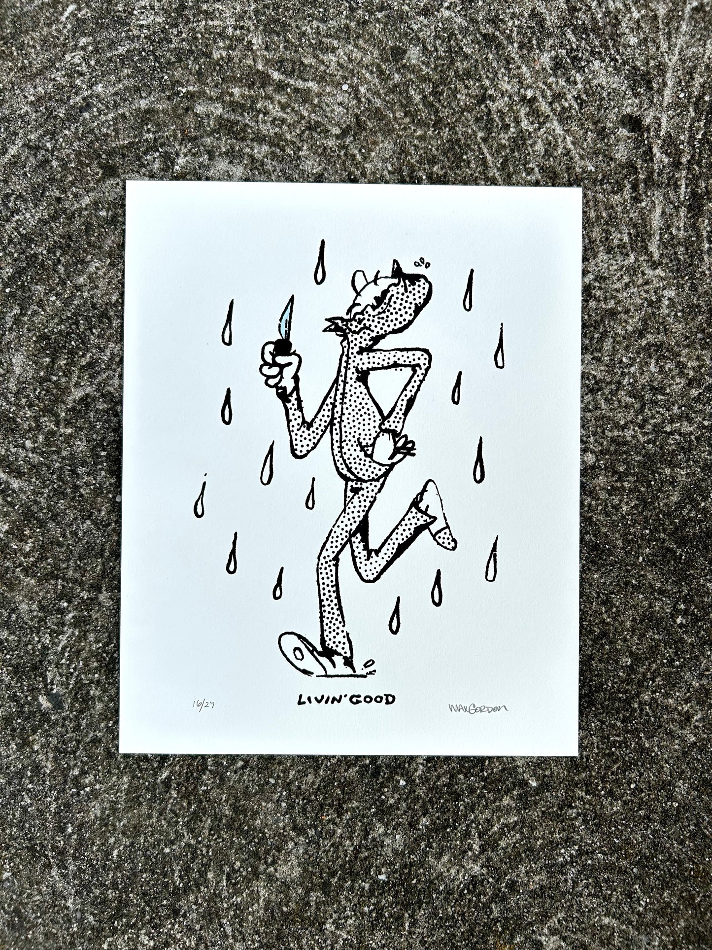 Knife 8x10 Screen Print