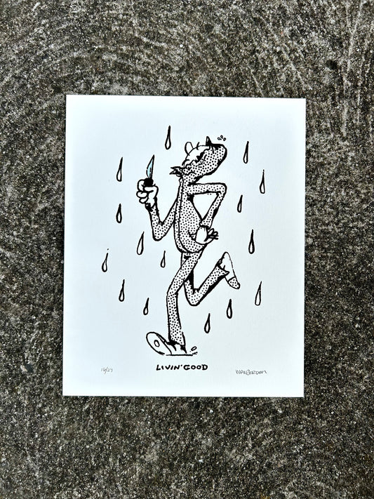Knife 8x10 Screen Print