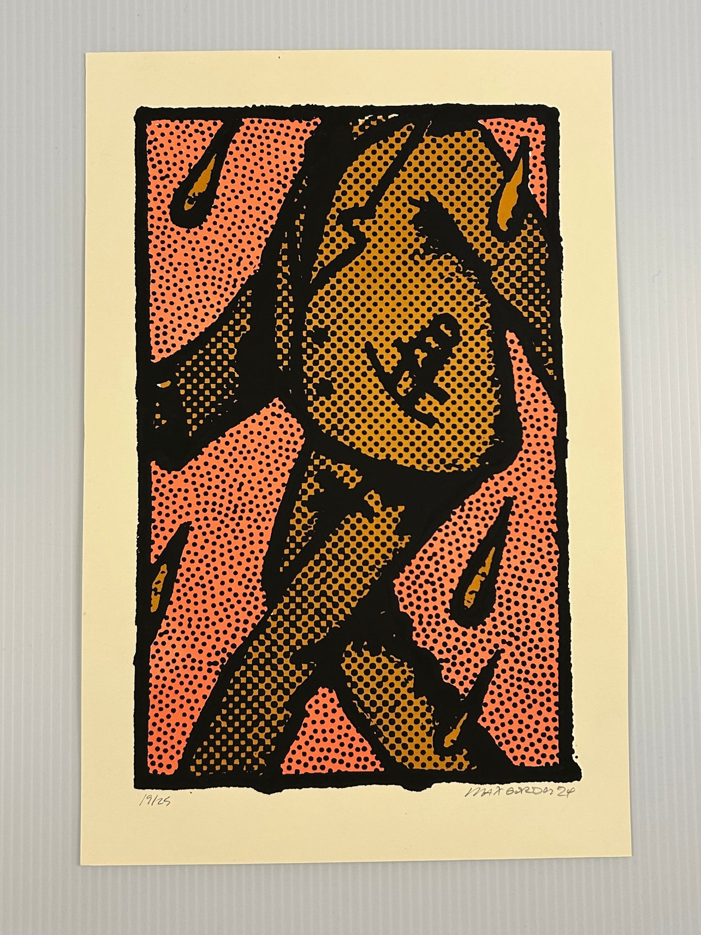 Pink Knife - Screen Print - 8x12