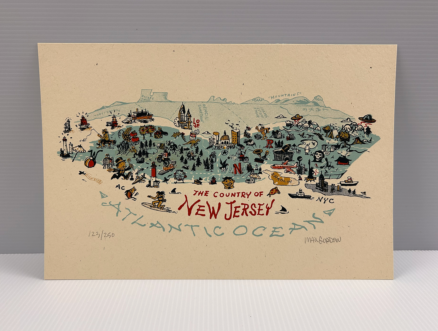 Country of New Jersey Screen Print