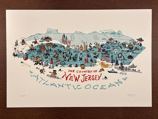 Country of New Jersey Screen Print