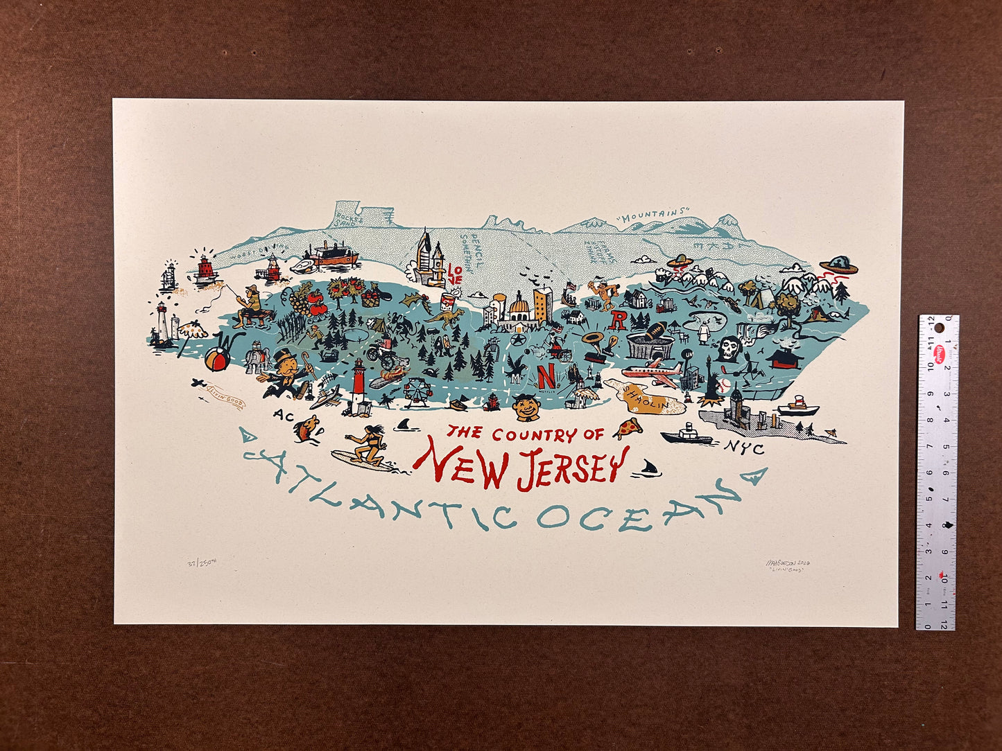 Country of New Jersey Screen Print