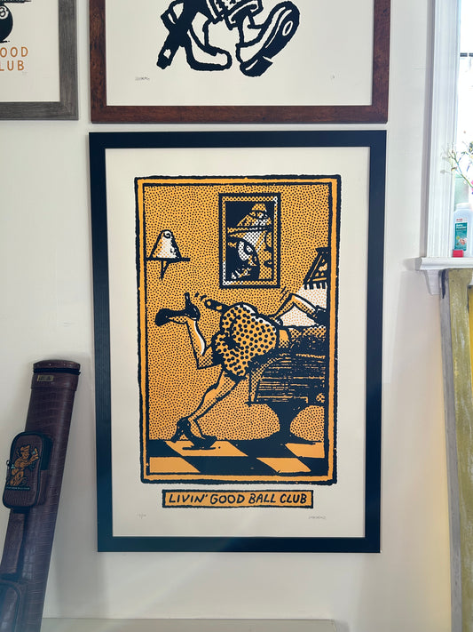 Pool Hall Poster - 24x36" Screen Print
