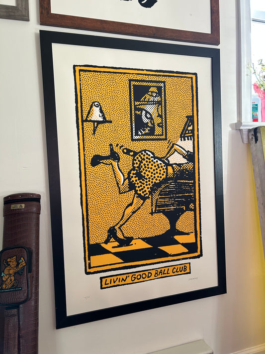 Pool Hall Poster - 24x36" Screen Print