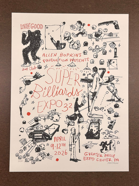 Super Billiards Expo 32 Poster