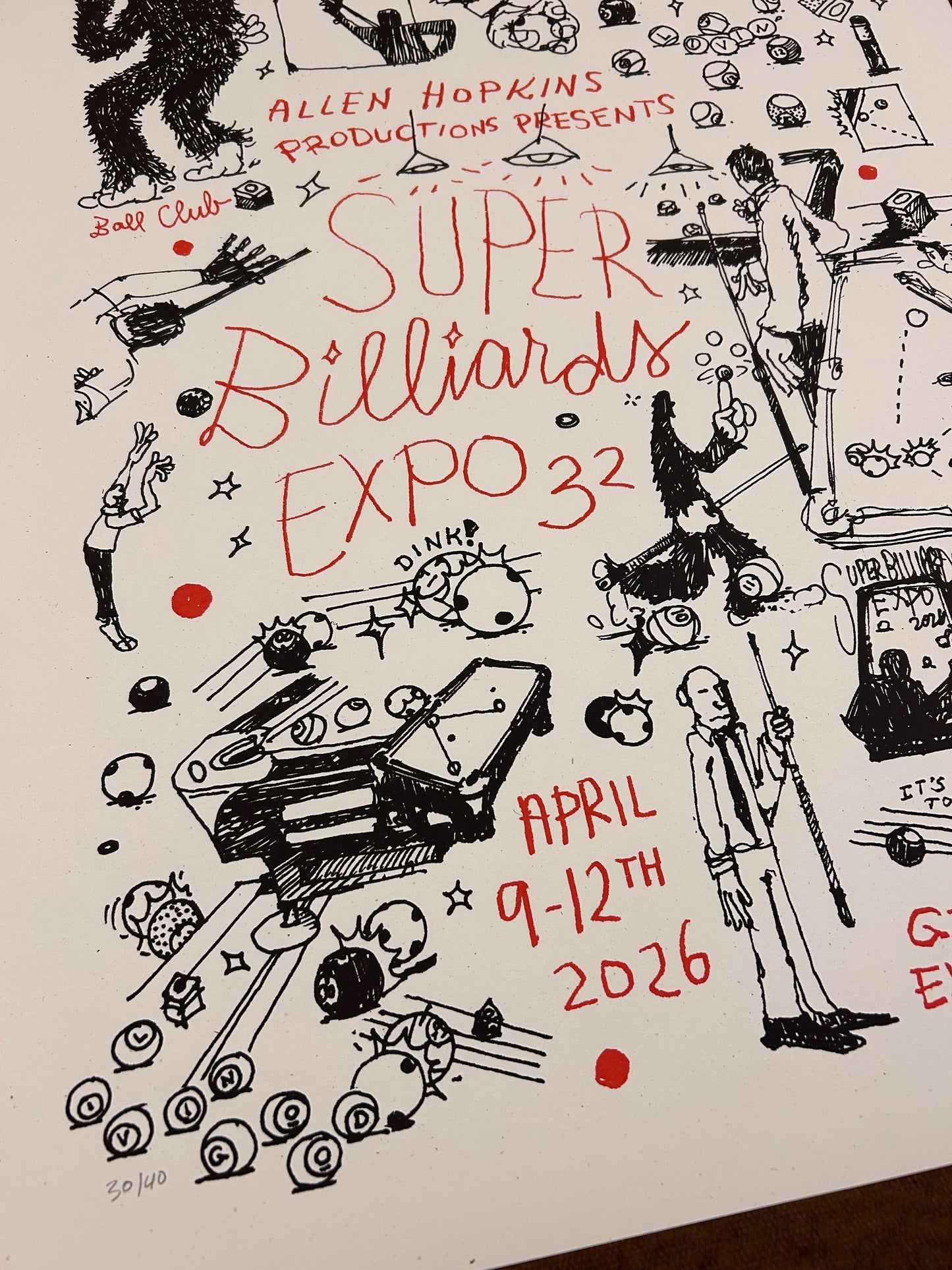 Super Billiards Expo 32 Poster