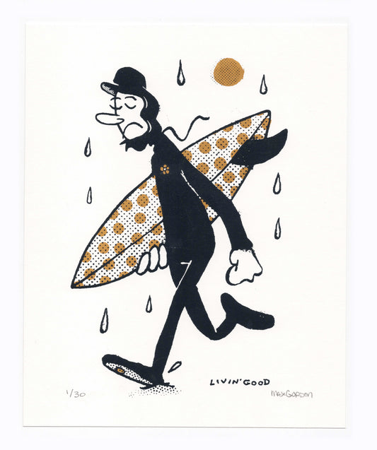 Surfer 8x10 Screen Print