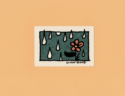 Flower & Dots Sticker
