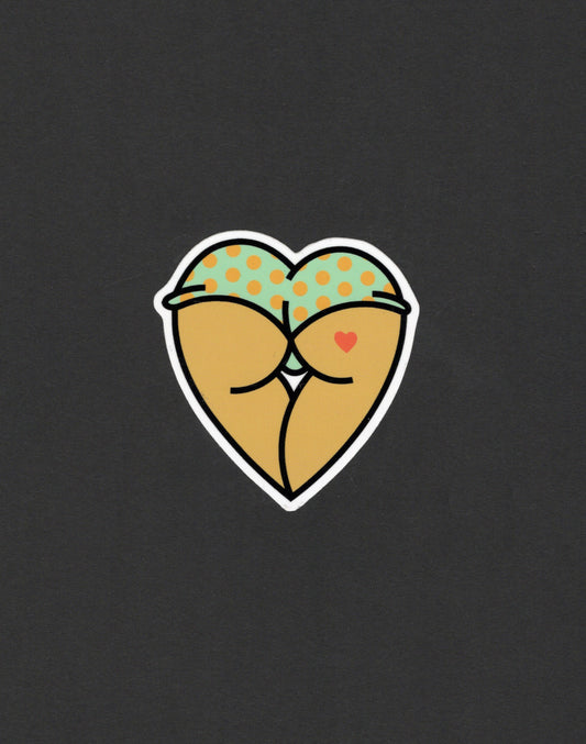Booty Heart Sticker