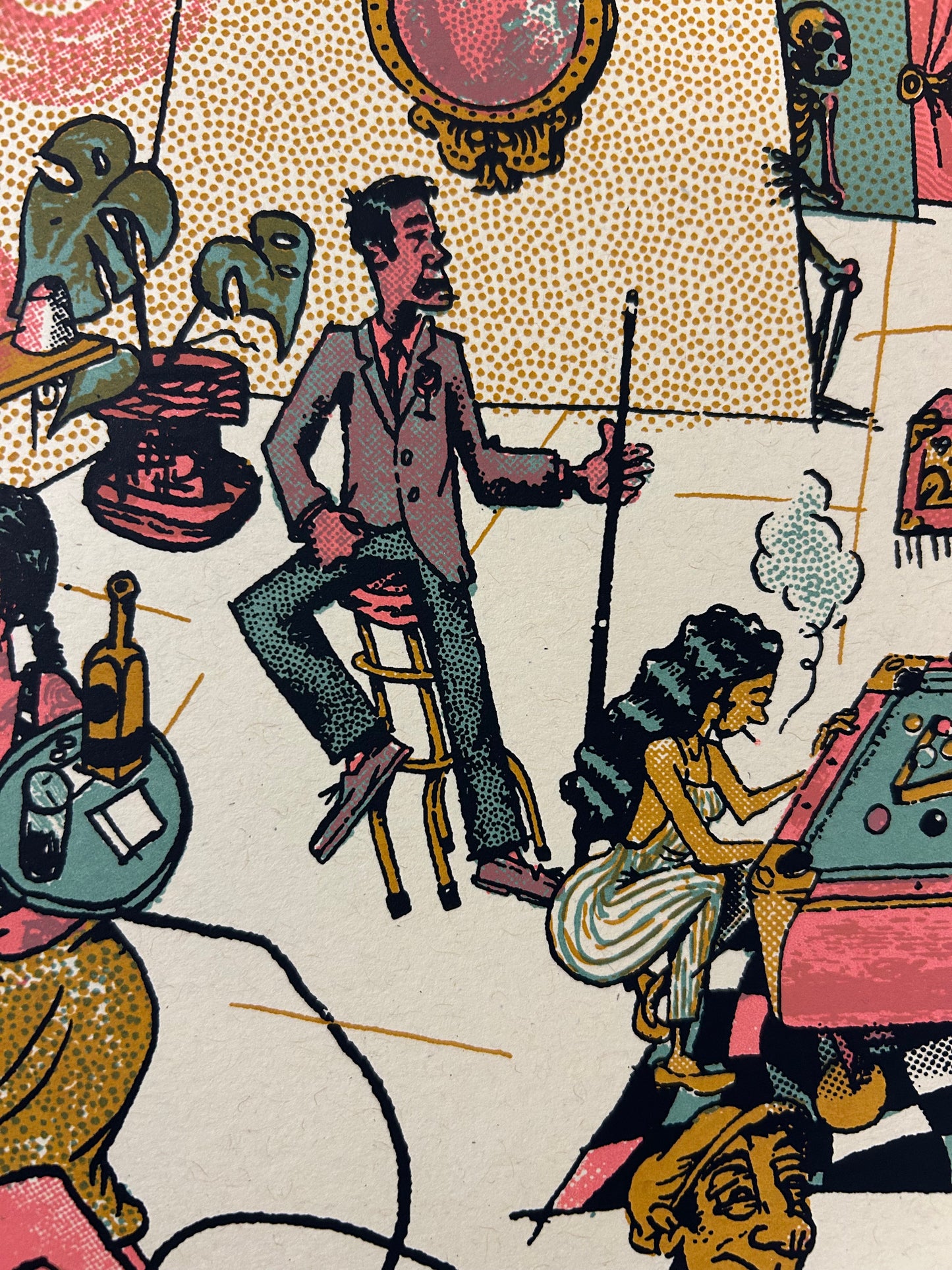 Pool Hall 18x24" Screen Print