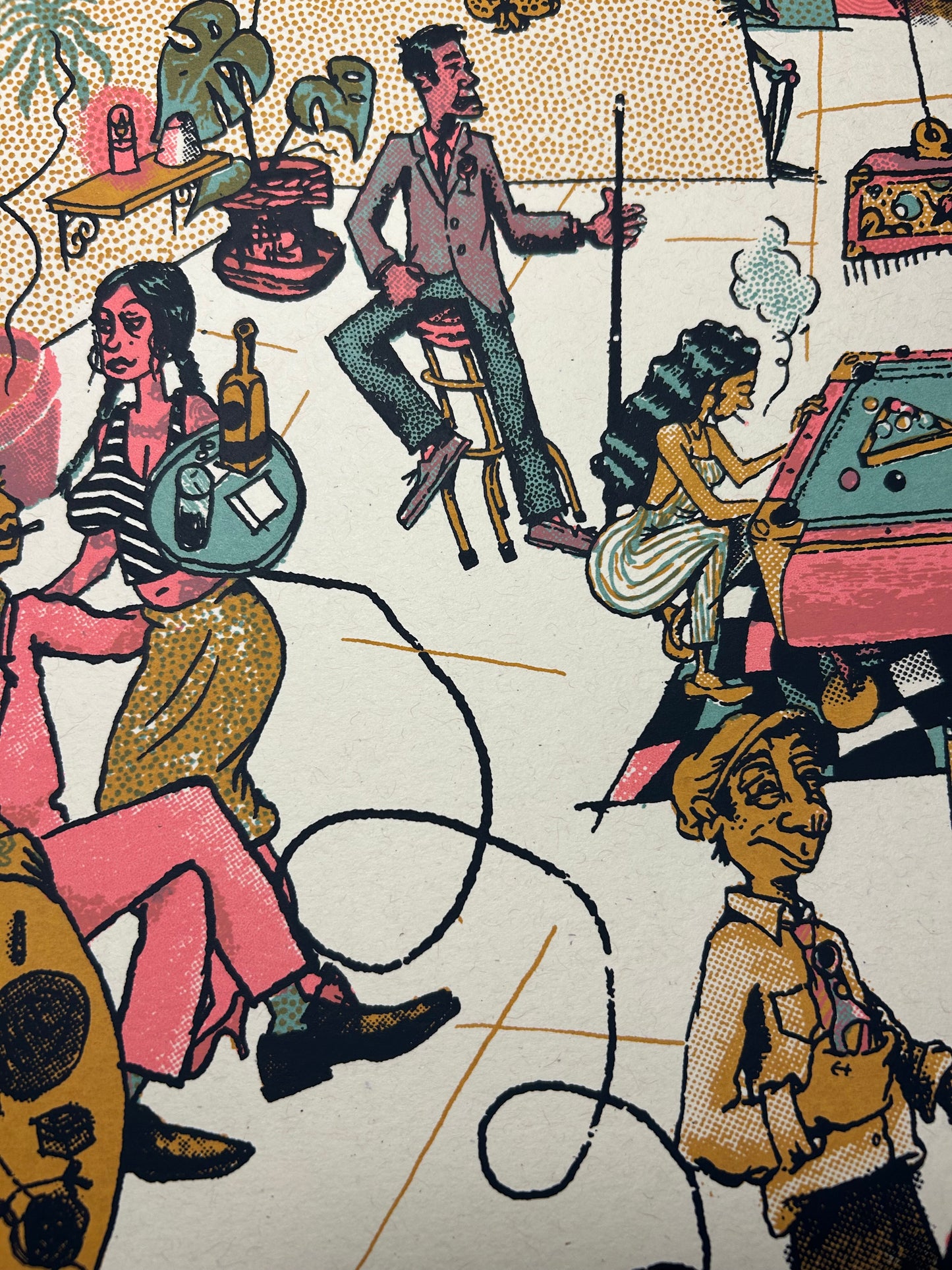Pool Hall 18x24" Screen Print