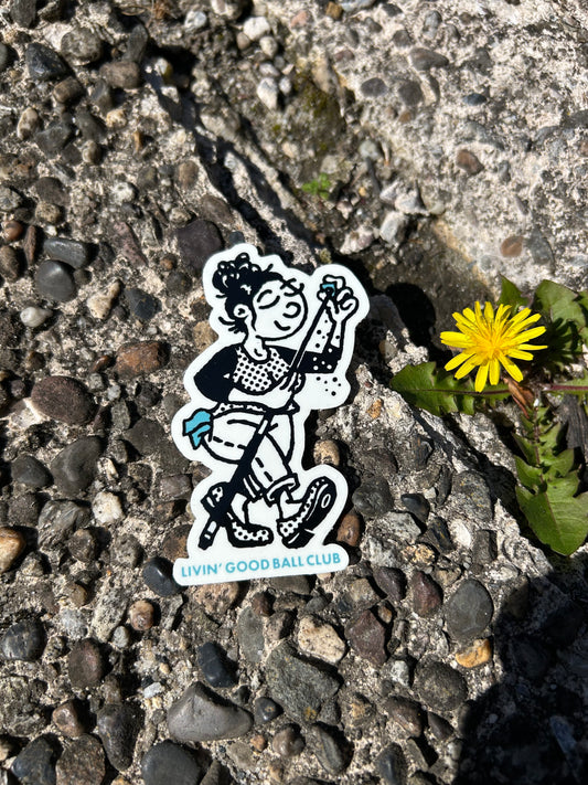 Chalkin' Girl 3" sticker